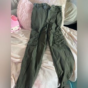 green cargo pants. forever 21